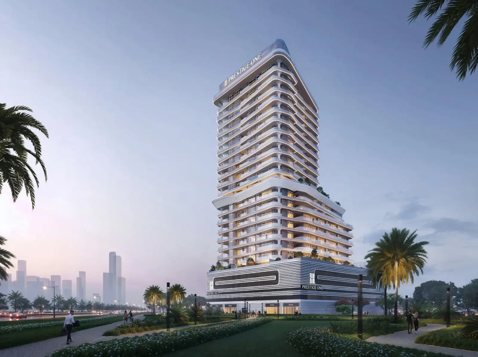 Sanctuary Tower by Prestige One Developments — mixed-use architecture project in Meydan Horizon, Dubai by Mohammad Zaid Beg