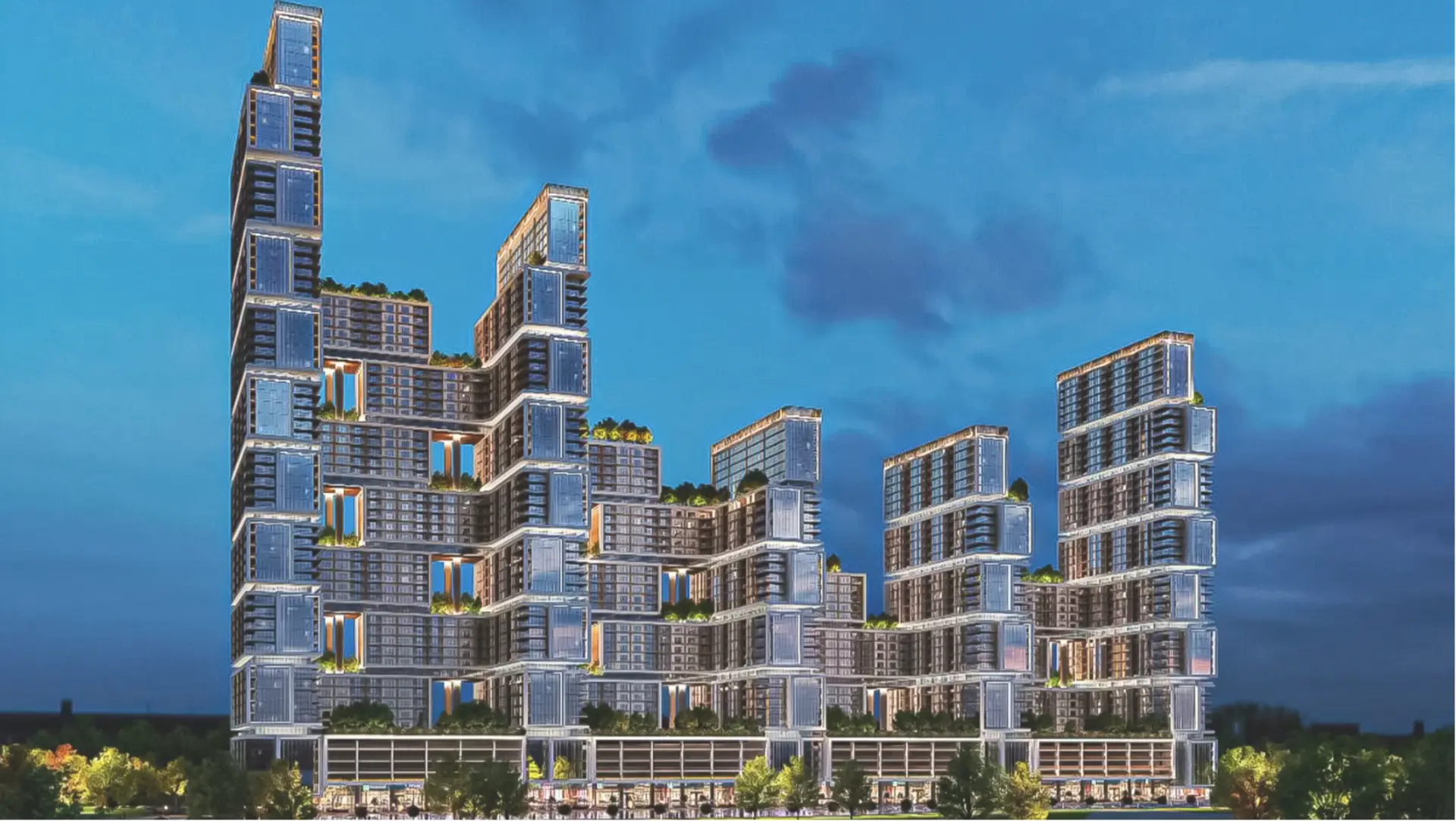 Sobha One by Sobha Realty — residential architecture project in Ras Al Khor, Dubai by Mohammad Zaid Beg, hero view